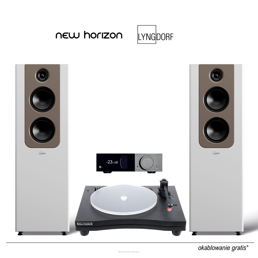 Zestaw 12: New Horizon 190i, Lyngdorf TDAI-2210 ADC, Lyngdorf FR-2 (para)