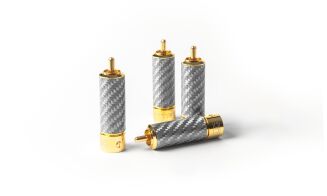 TCI True-Plug™ White GF Gold plated Locking RCA (4 szt.) - 2