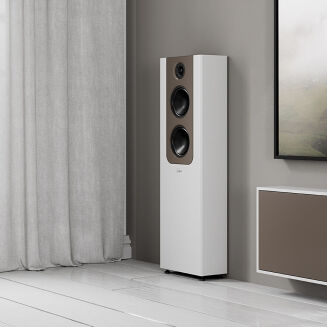 Lyngdorf FR-2 biały z panelem mocca - 2