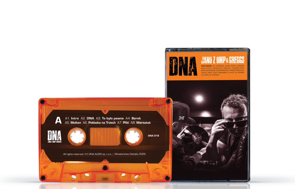 DNA018: Jano z OMP & Greggs - DNA (kaseta MC) PREORDER z autografem