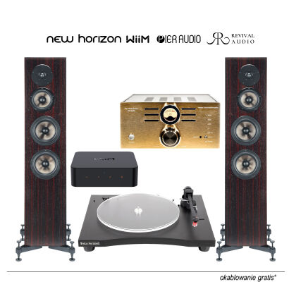 Zestaw 10: New Horizon 129i, Wiim Pro, Pier Audio MS-880 SE, Revival Audio Atalante 4 (para)