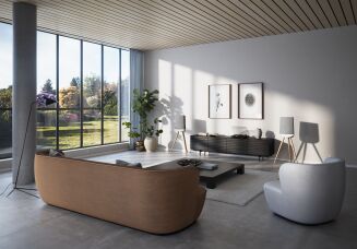 Lyngdorf Cue-100 białe z białą podstawą - 9