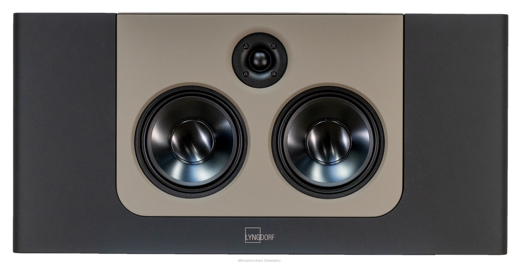 Lyngdorf LCR-2 czarny z panelem mocca