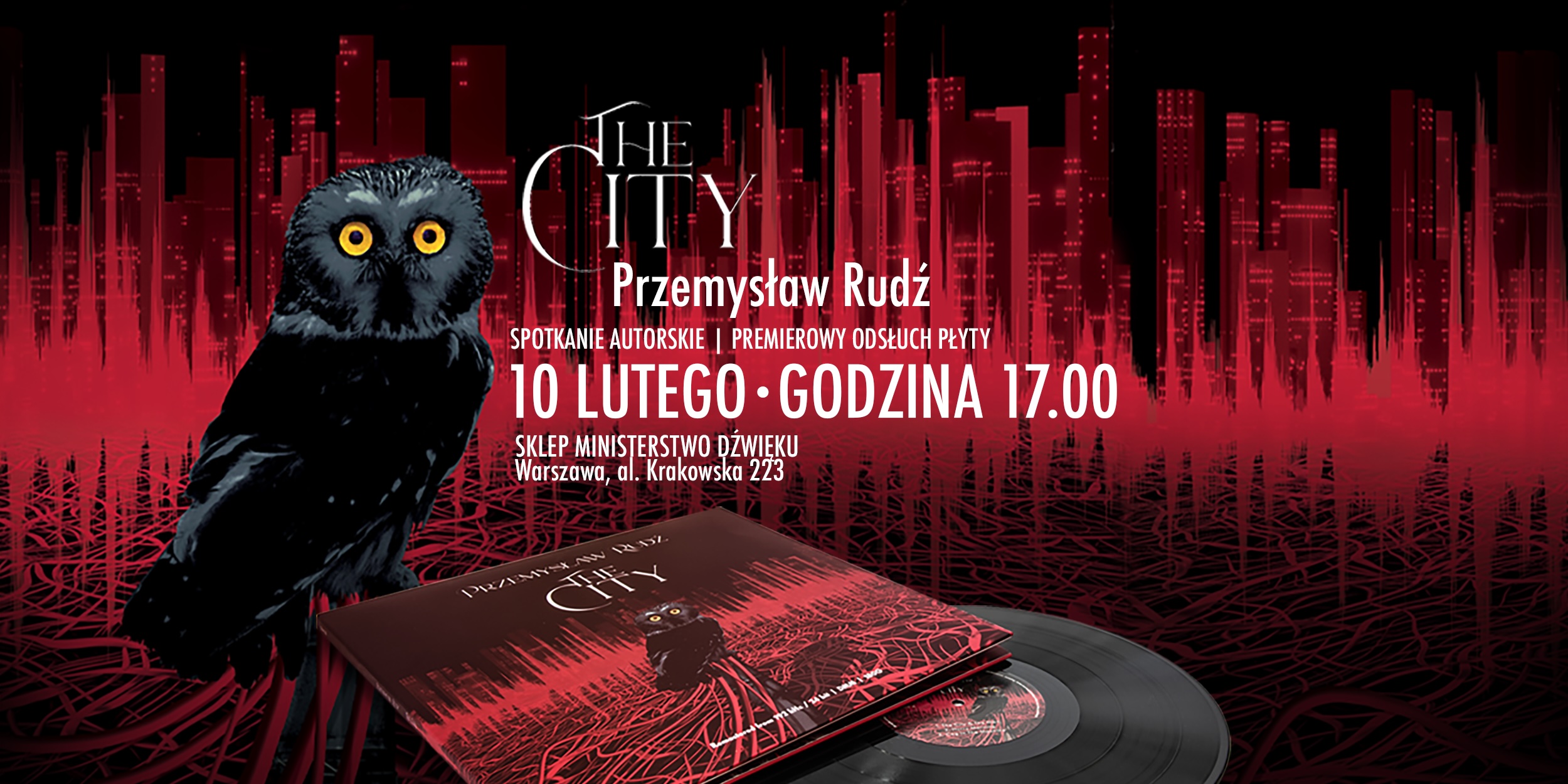 Premiera płyty winylowej: Przemysław Rudź - The City i spotkanie z Artystą